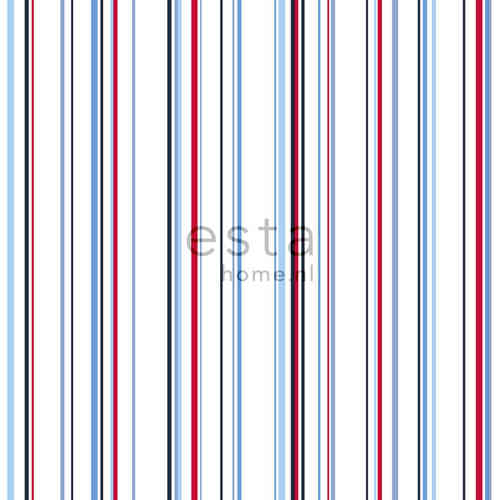 Stripes XL sini-puna ohutraitatapetti