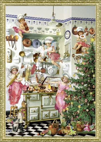 Joulukalenteri Nostalginen keittiö A4