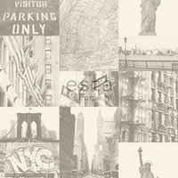 Denim & Co tapetti Street View New York