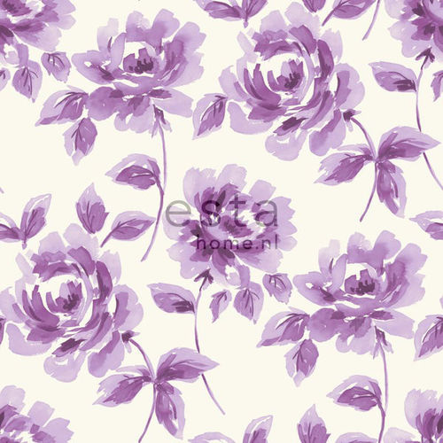 Ginger tapetti ruusu, purppura /violetti